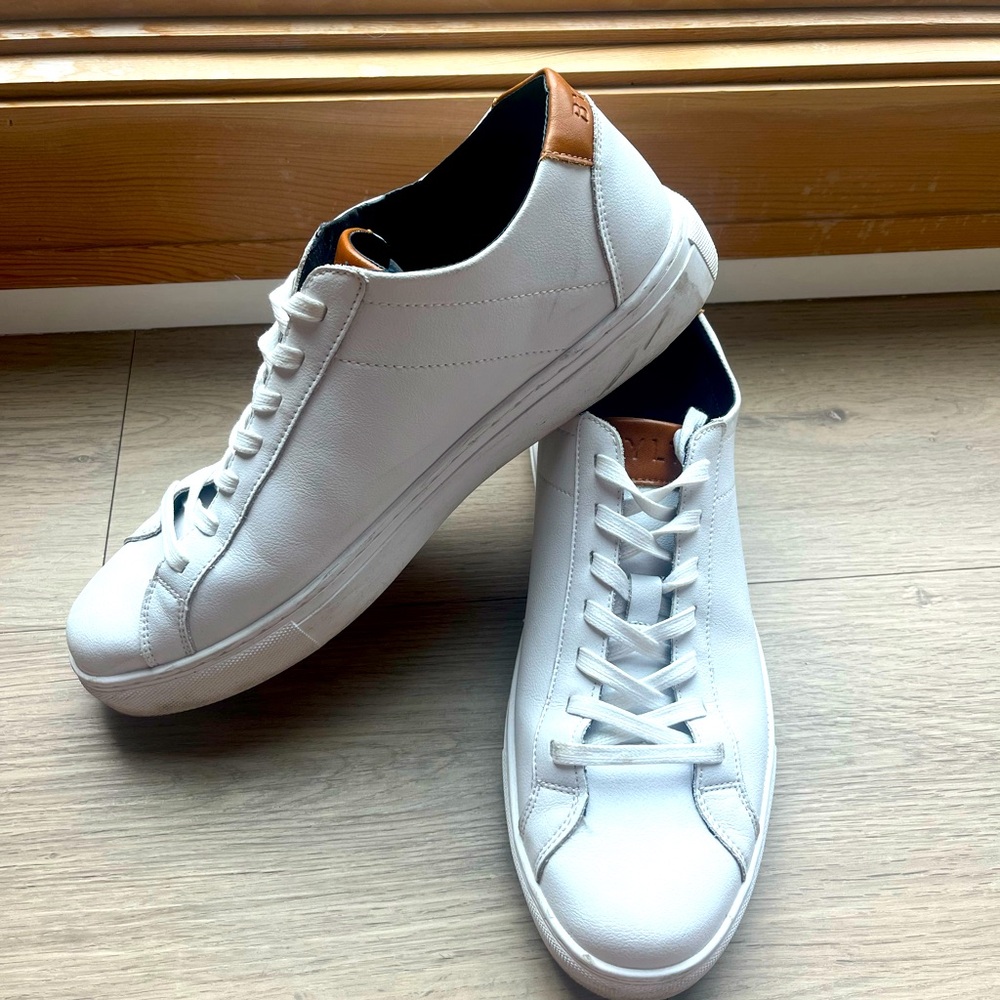 BYLT Mens White Sneakers